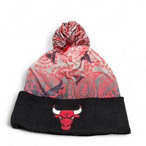 Mitchell & Ness‎ Chicago Bulls Beanie Knit Cuffed Pom Hat Cap